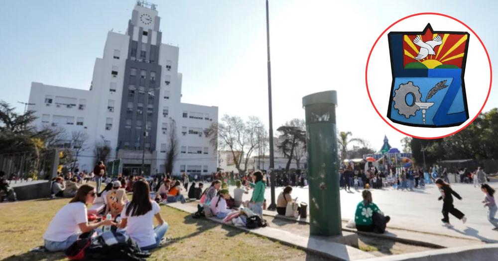 La escultura sobre el escudo de Lomas fue puesta en valor