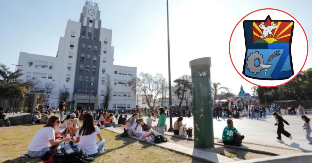 La escultura sobre el escudo de Lomas fue puesta en valor