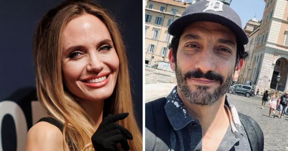 Angelina Jolie y Juan Minujín fueron fotografiados juntos en un estreno