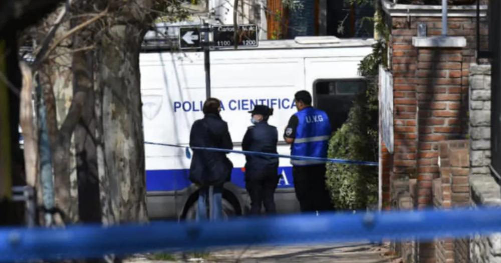 La Policía Científica en la escena del homicidio