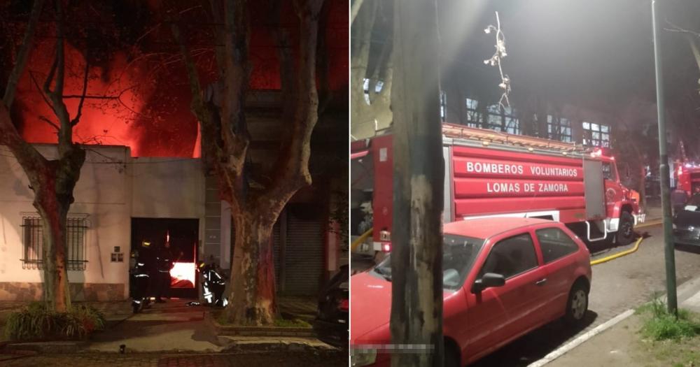 Destruccioacuten total por un feroz incendio en una libreriacutea de Banfield