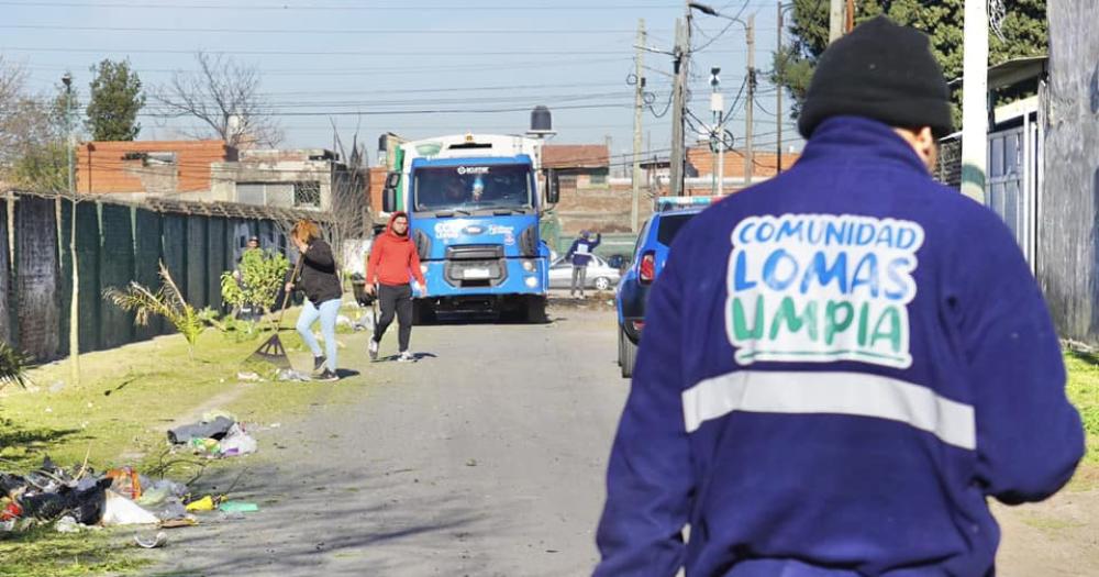 Fortalecen la limpieza de las calles para combatir al dengue en Lomas