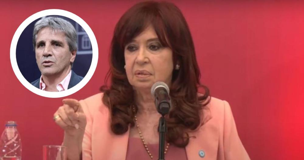 Cristina Kirchner destrozó a Luis Caputo y le pidió que no sea mentiroso