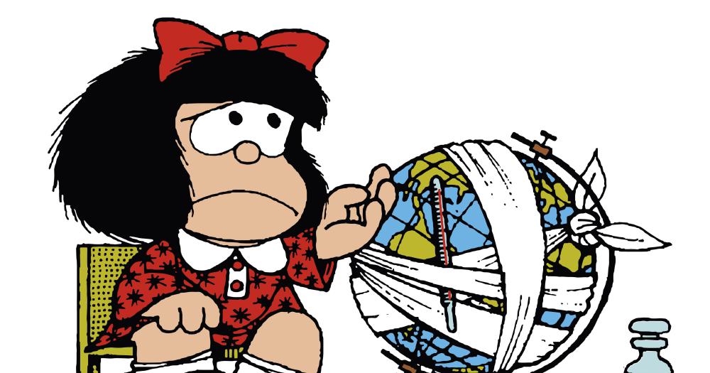 Mafalda y su globo terrqueo