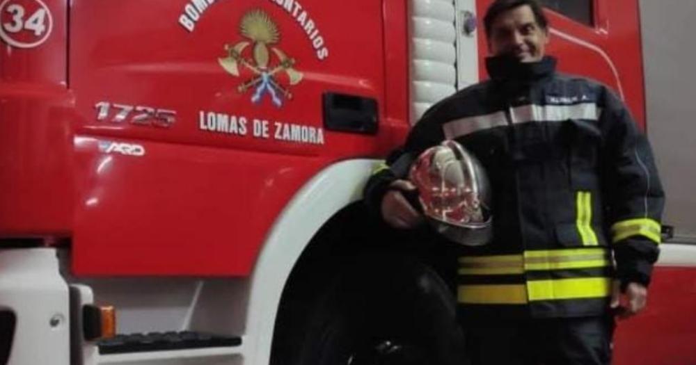 El oficial principal de bomberos de Lomas Alejandro Klimiuk