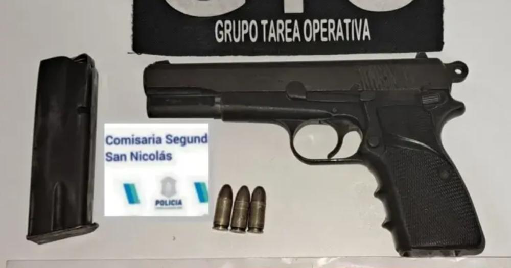 El arma incautada por la Policía