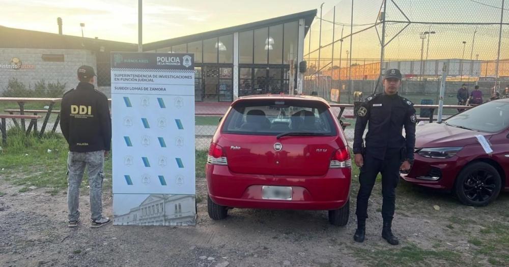 El auto robado incautado por la Policía