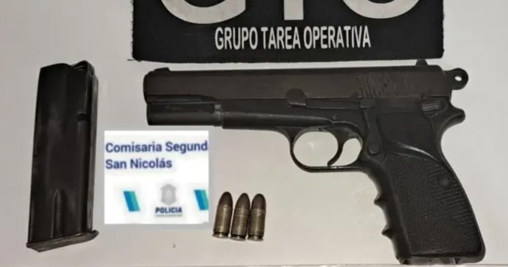 El arma incautada por la Policía