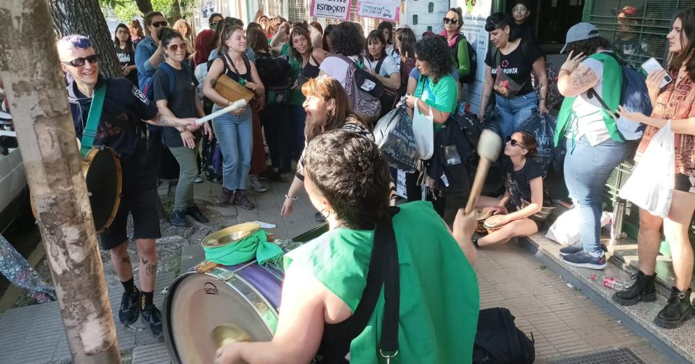 Salieron a la calle para realizar una protesta espontnea