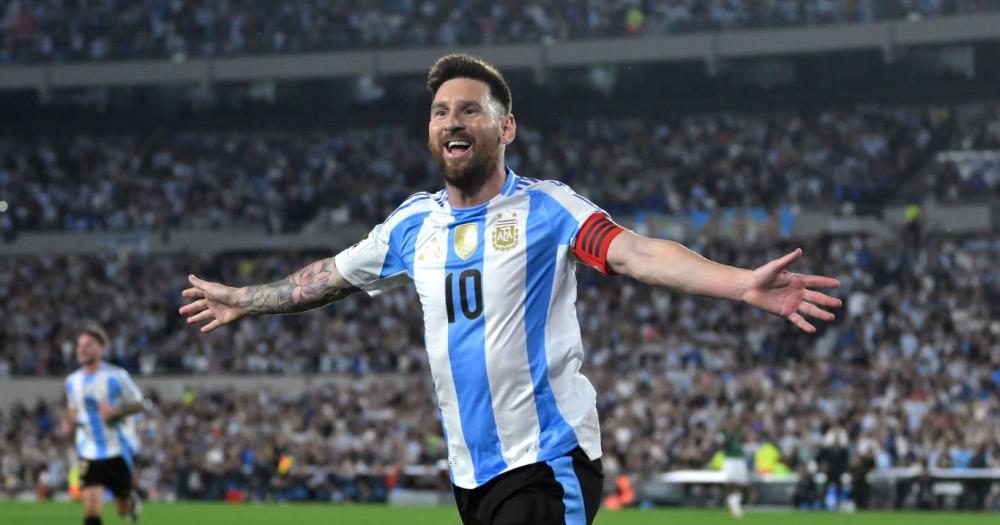 Messi marcó el 1-0 de Argentina ante Bolivia