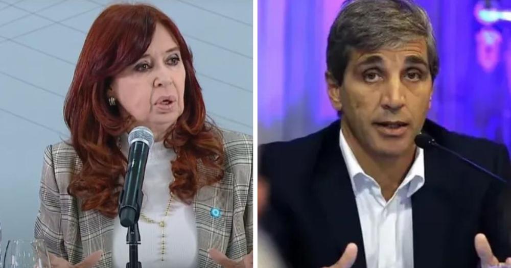 Cristina Kirchner destrozó a Luis Caputo