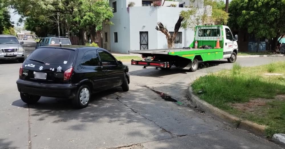 El otro auto involucrado en el choque