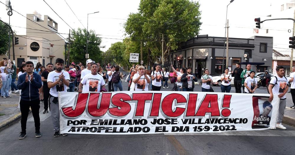 Marcha en el lugar donde atropellaron a Emiliano