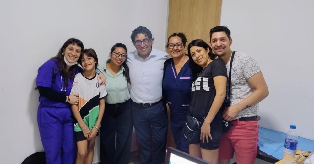 La familia visitó esta semana el Hospital para agradecer a los profesionales