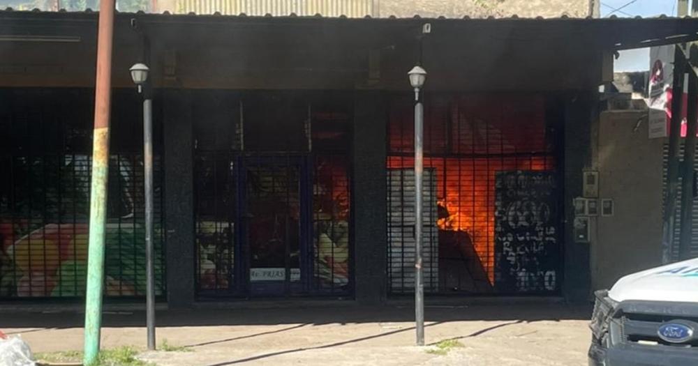 La verdulería estaba cerrada cuando se desató el incendio