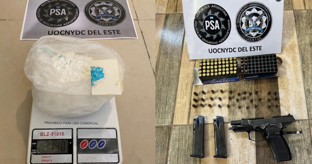 Incautaron drogas y armas de fuego