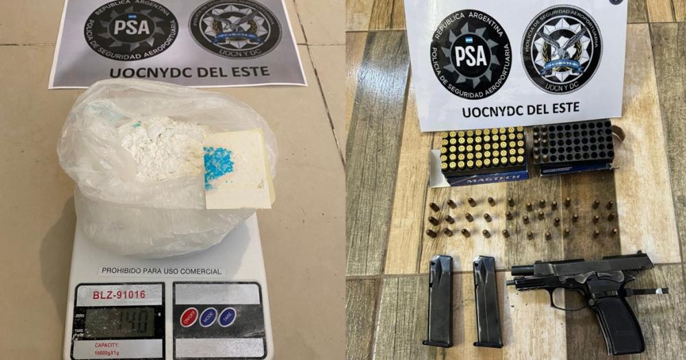 Incautaron drogas y armas de fuego