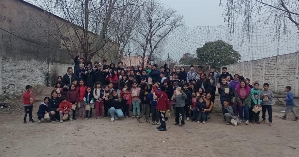 También van a recibir en el colegio donaciones para chicos de Quilmes