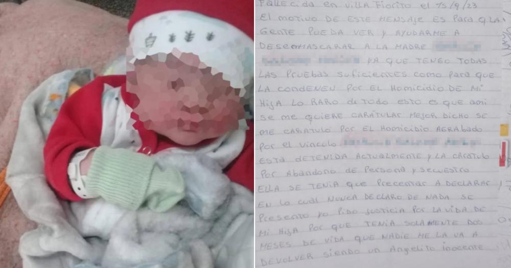 El hombre que est detenido por el crimen de su hija escribió una carta para pedir justicia