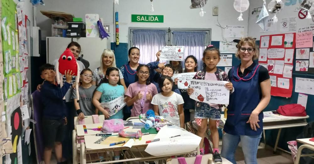 En plena preparación para recibir a los donantes