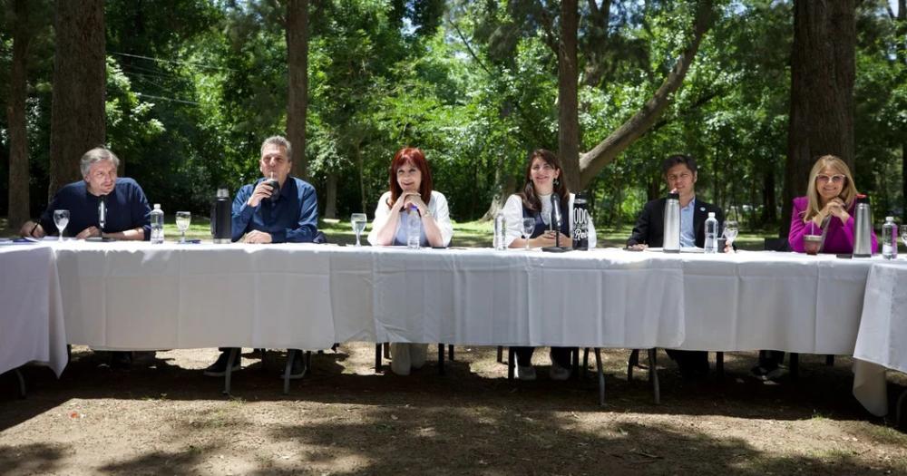 Cristina Kirchner Axel Kicillof y Sergio Massa se mostraron juntos en una clara señal de unidad del peronismo