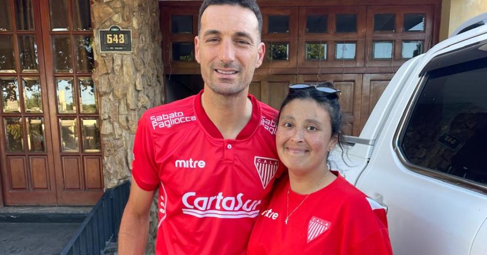 Un lujo que se dio la pareja de Lomas hincha de Los Andes