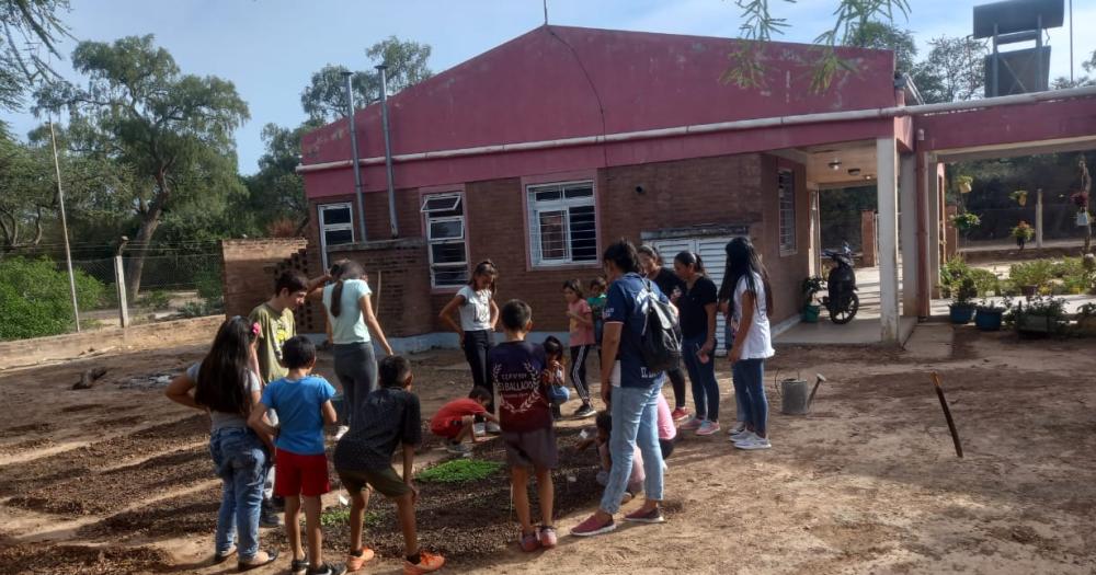 En dos de las escuelas rurales estn con el proyecto de las huertas