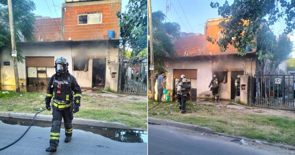 Trabajó una dotación compuesta por seis bomberos