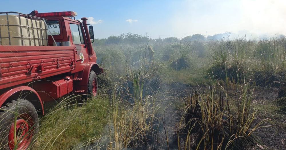 Participaron tres dotaciones de Bomberos