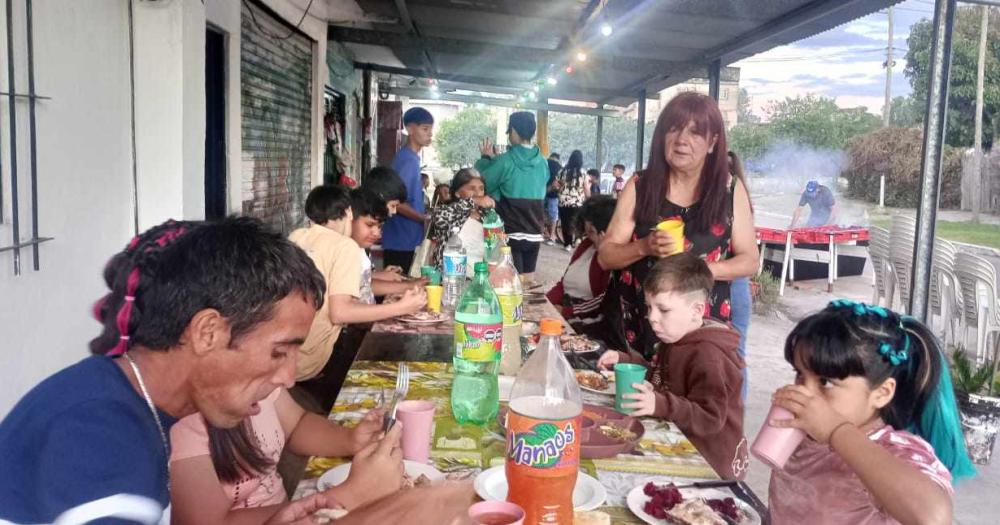 Pasaron de entre 70 a 80 niños y adultos durante el festejo de Nochebuena