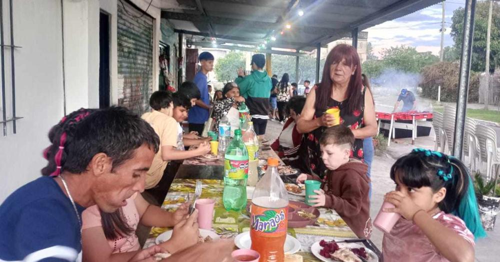 Pasaron de entre 70 a 80 niños y adultos durante el festejo de Nochebuena