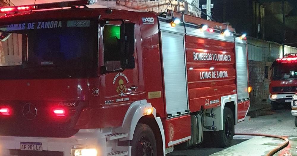 Los Bomberos de Lomas trabajaron con dos dotaciones
