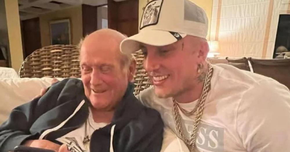 El Polaco junto a Leo Dan su ídolo