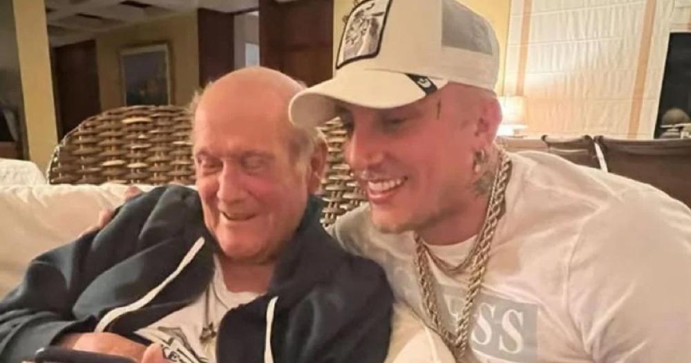 El Polaco junto a Leo Dan su ídolo