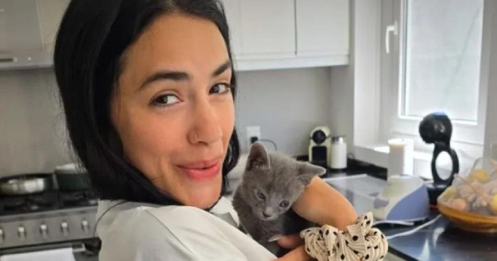 Lali Espósito y su gato Esteban