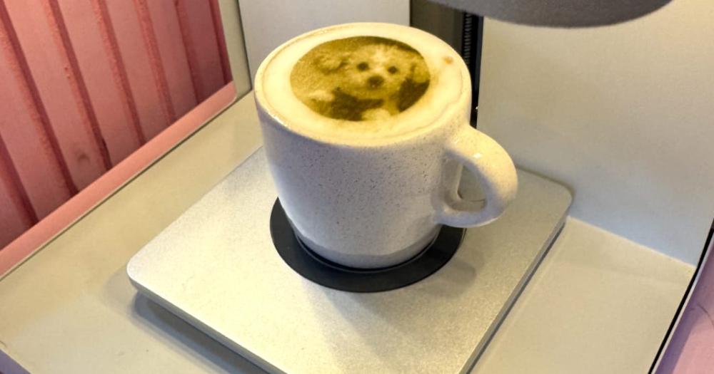 El único lugar donde se puede tomar un café con la cara de tu mascota