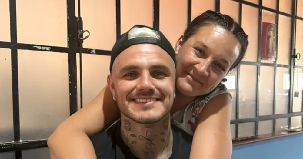 Mauro Icardi y su hermana Aldana