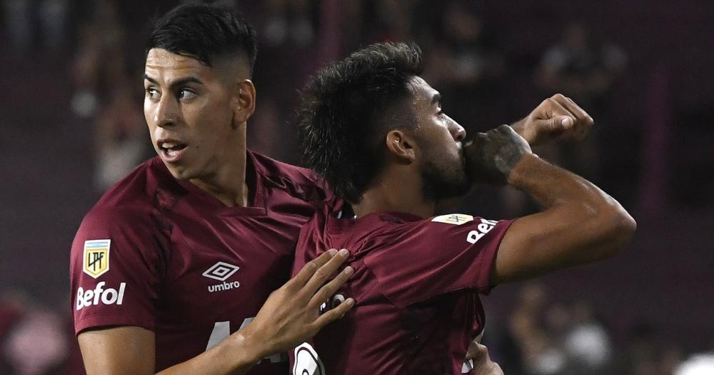 Marcelino Moreno marcó el primer gol de Lanús