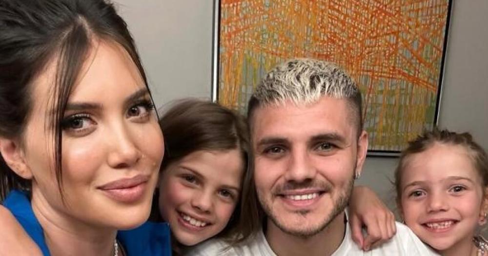 Wanda Nara Mauro Icardi y las hijas de ambos en otros tiempos