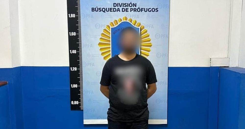 El prófugo detenido