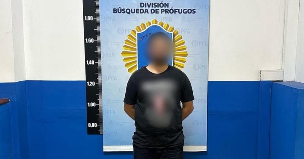 El prófugo detenido