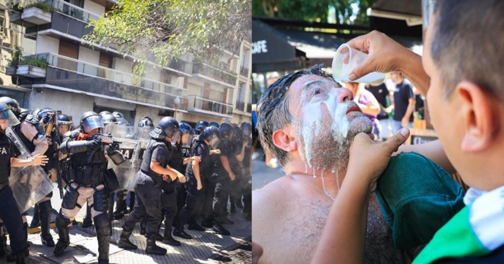 El Gobierno reprimioacute a los trabajadores del Ministerio de Capital Humano