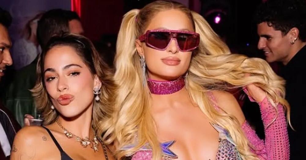 Tini Stoessel estuvo con Paris Hilton en su fiesta de cumpleantildeos