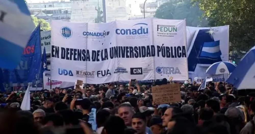 Repudio al desfinanciamiento por parte del Gobierno de Javier Milei