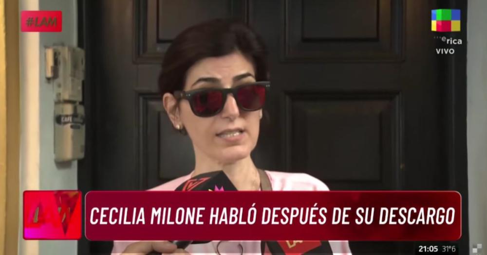 Cecilia Milone habló sobre su salud mental luego del descargo que hizo contra Nito Artaza