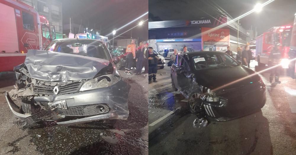 Así quedaron los autos tras el violento impacto