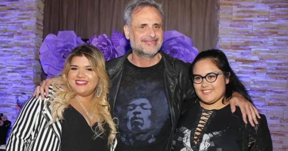 Jorge Rial con sus hijas Morena y Rocío