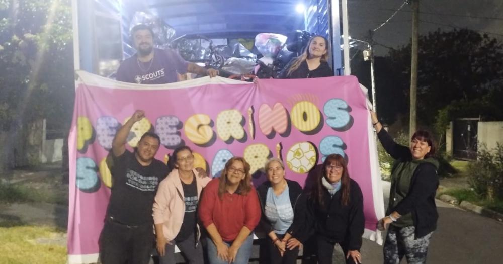 Una vez ms cumplen con la misión de colaborar con los ahijados que tienen en Chaco