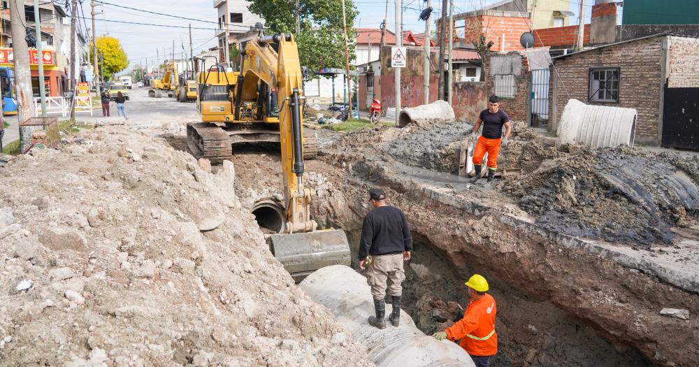 Asiacute avanza la mega obra sobre la calle Recondo en Fiorito