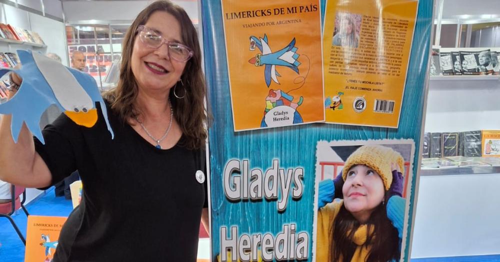 Gladys Heredia en la Feria del Libro